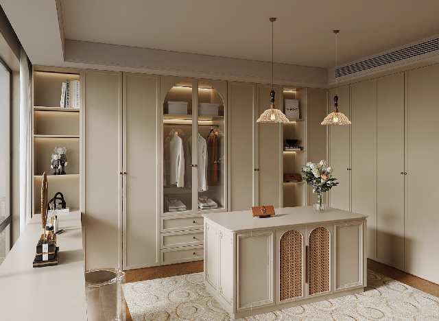 Mid-Century Modern Walk-in Closet