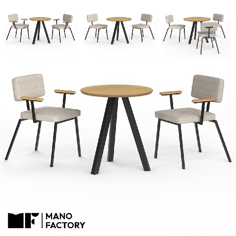 Modern Outdoor Table & Chairs Set