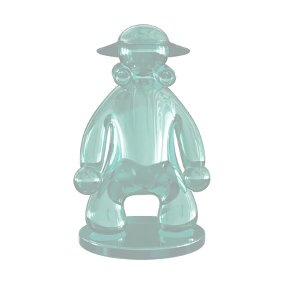 Cartoon character sculpture 01 3d model