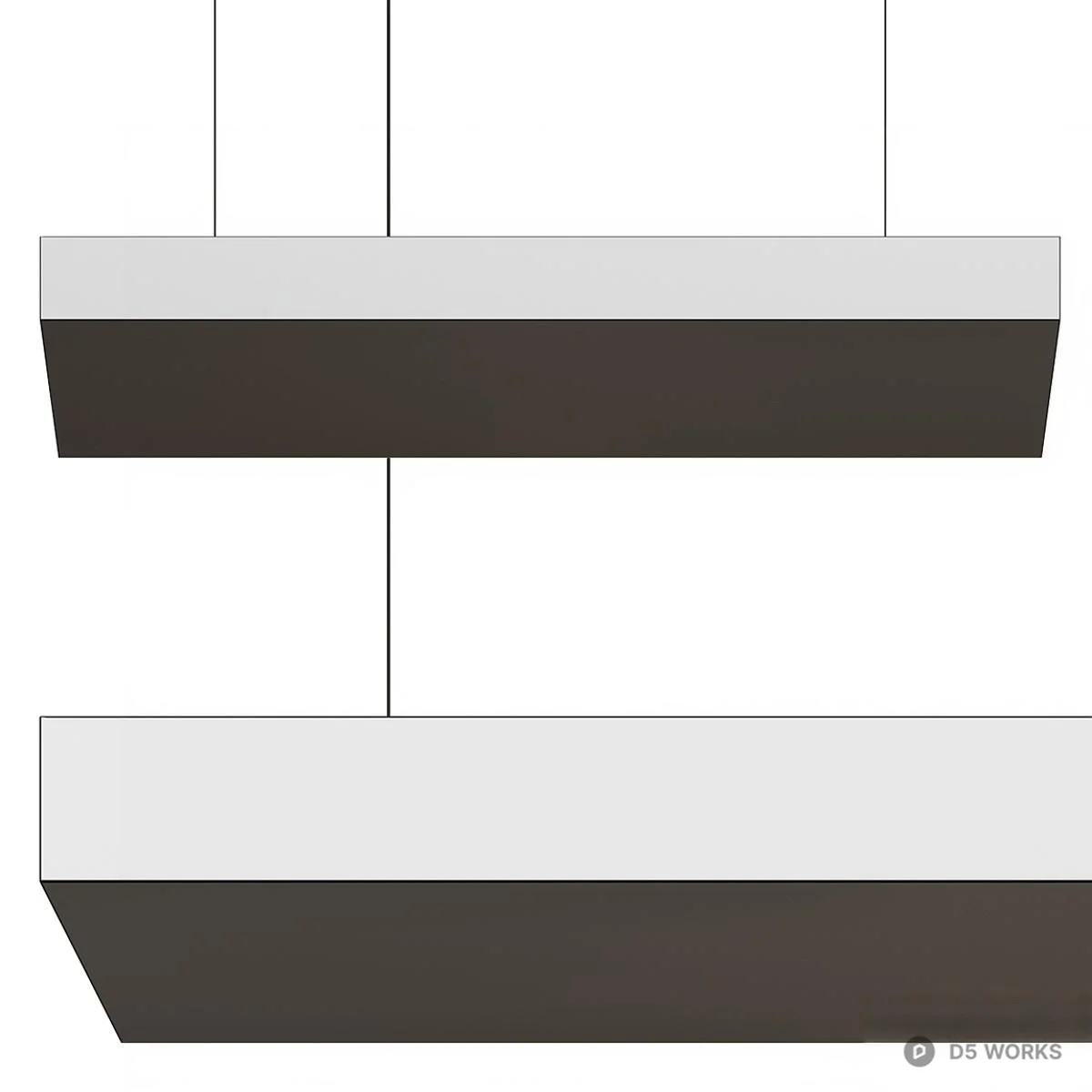Modular Linear Pendant Light 3d model thumbnail 7