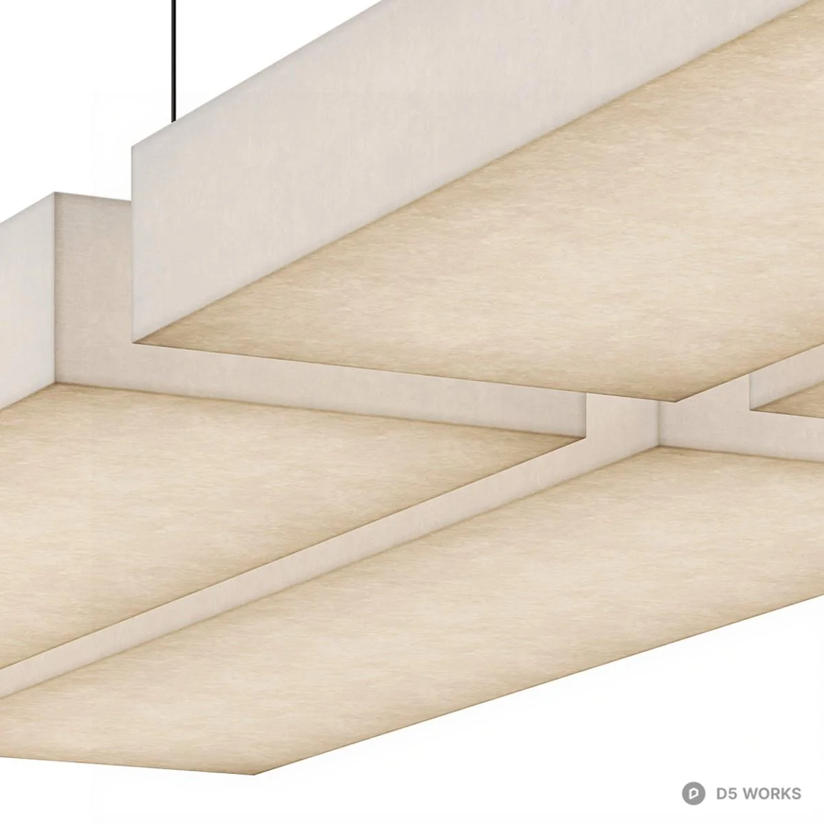 Modular Linear Pendant Light 3d model thumbnail 5
