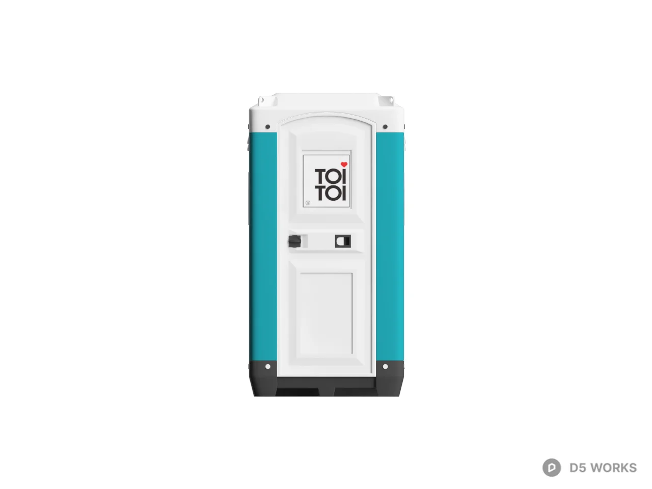 Portable Toilet Unit 3d model thumbnail 2