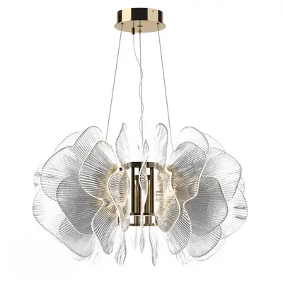 Floral Modern Chandelier 3d model