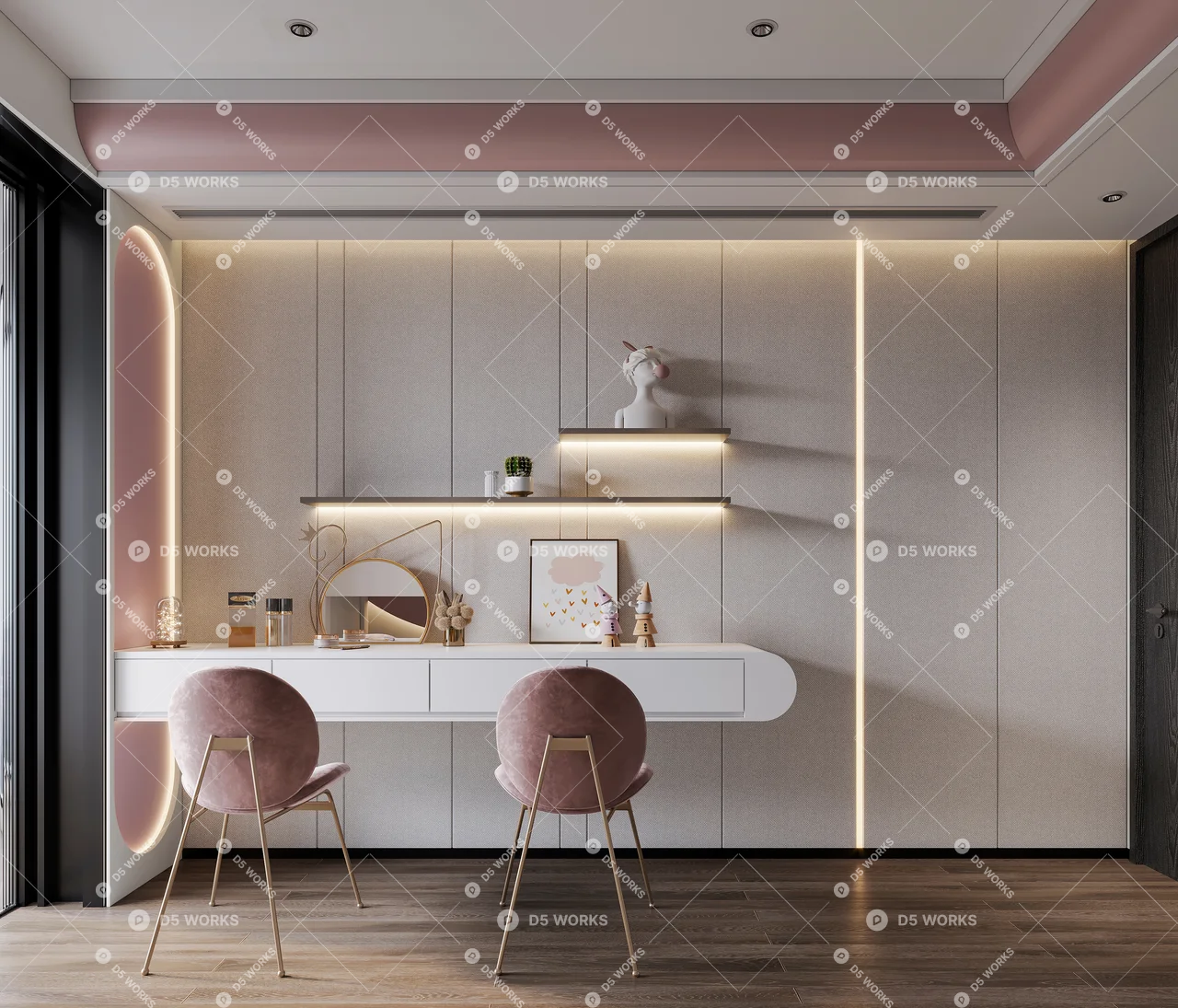 Girl’s Room 3d model thumbnail 4