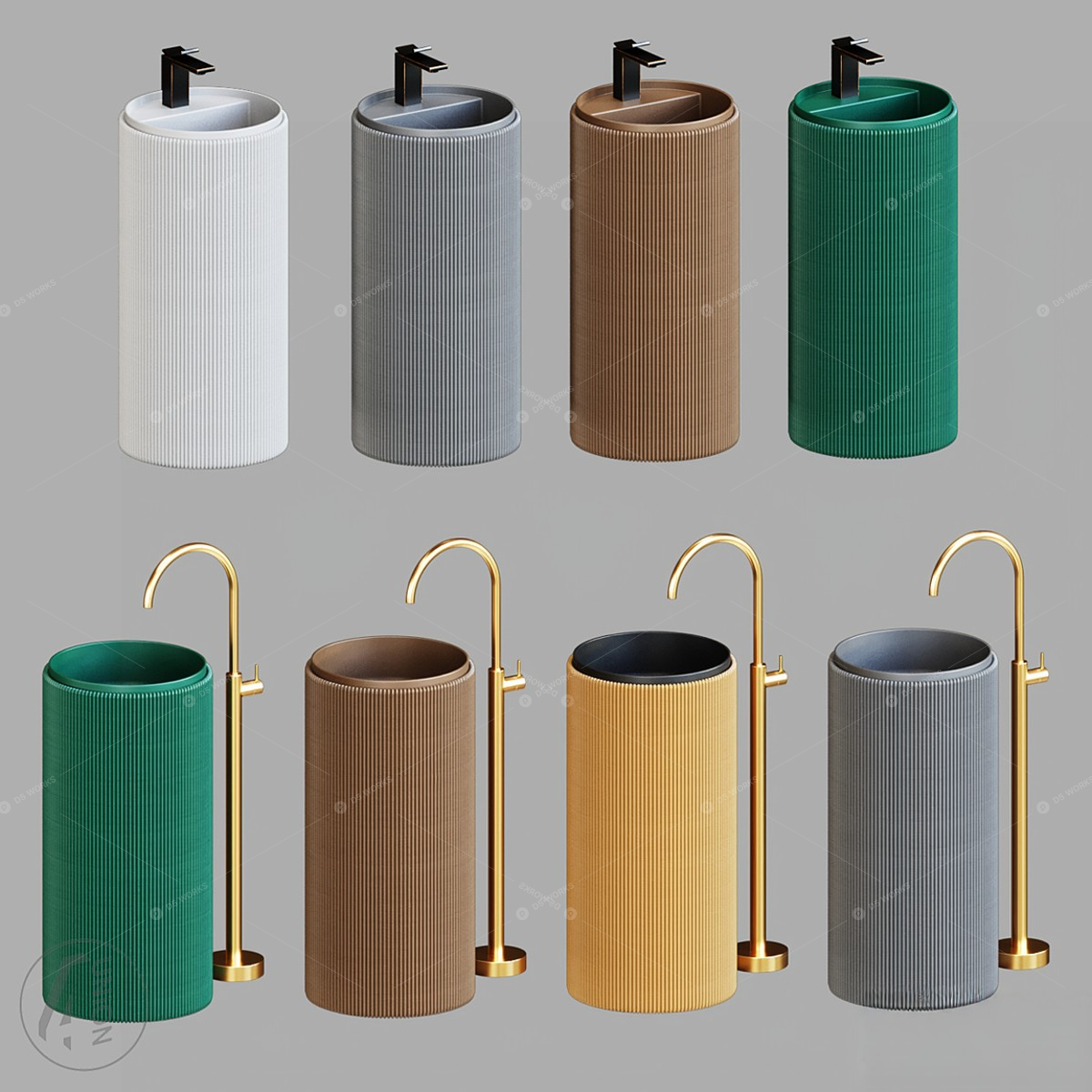 Wash Basins 3D Models 5