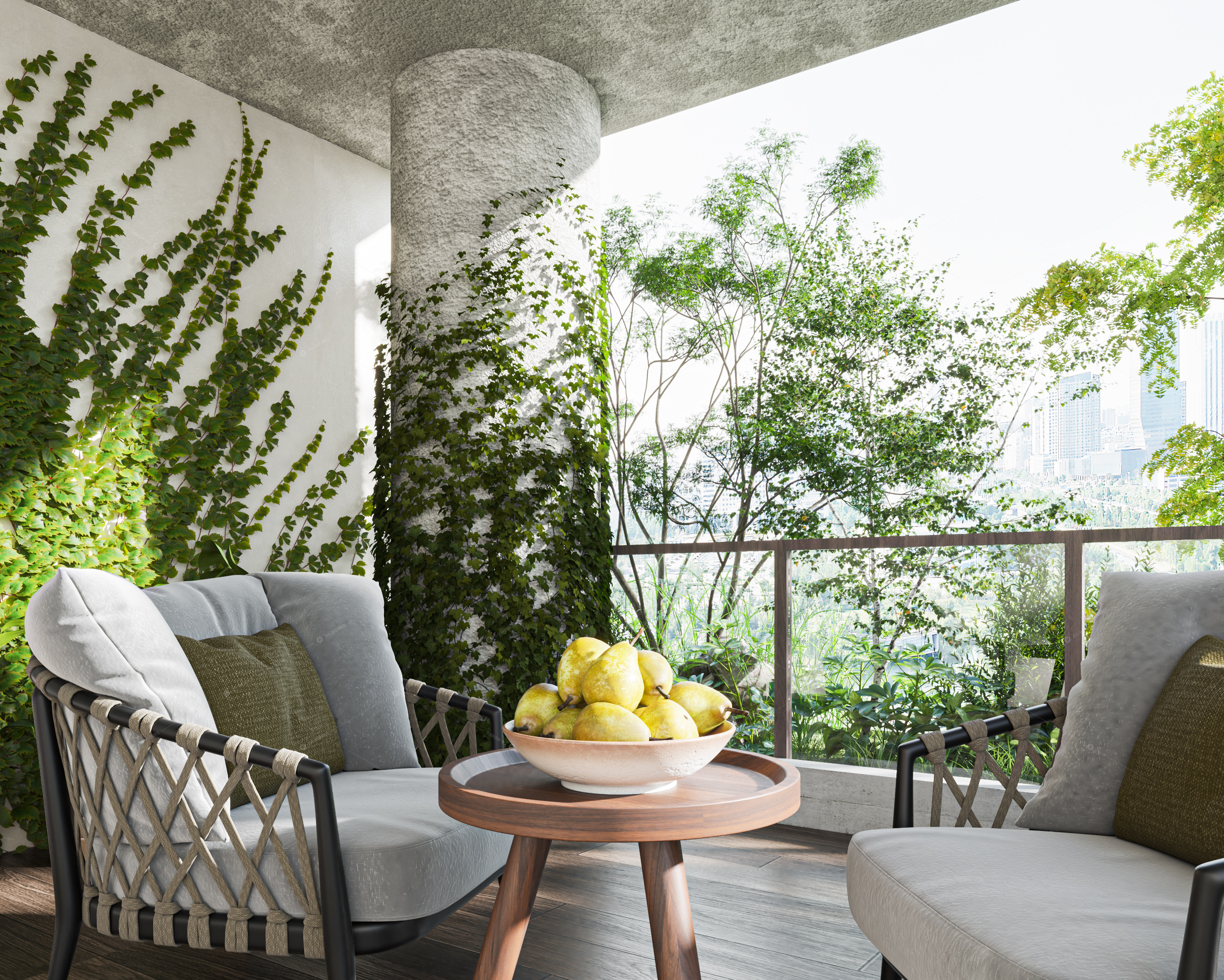 Gardens & Balconies 3D Models 3