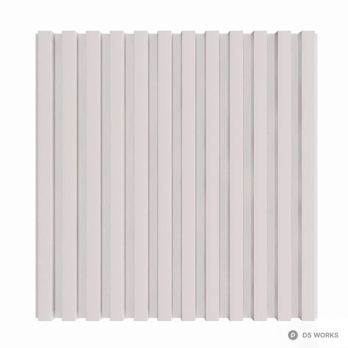 Vertical Groove Wall Panel 3d model - Image 1