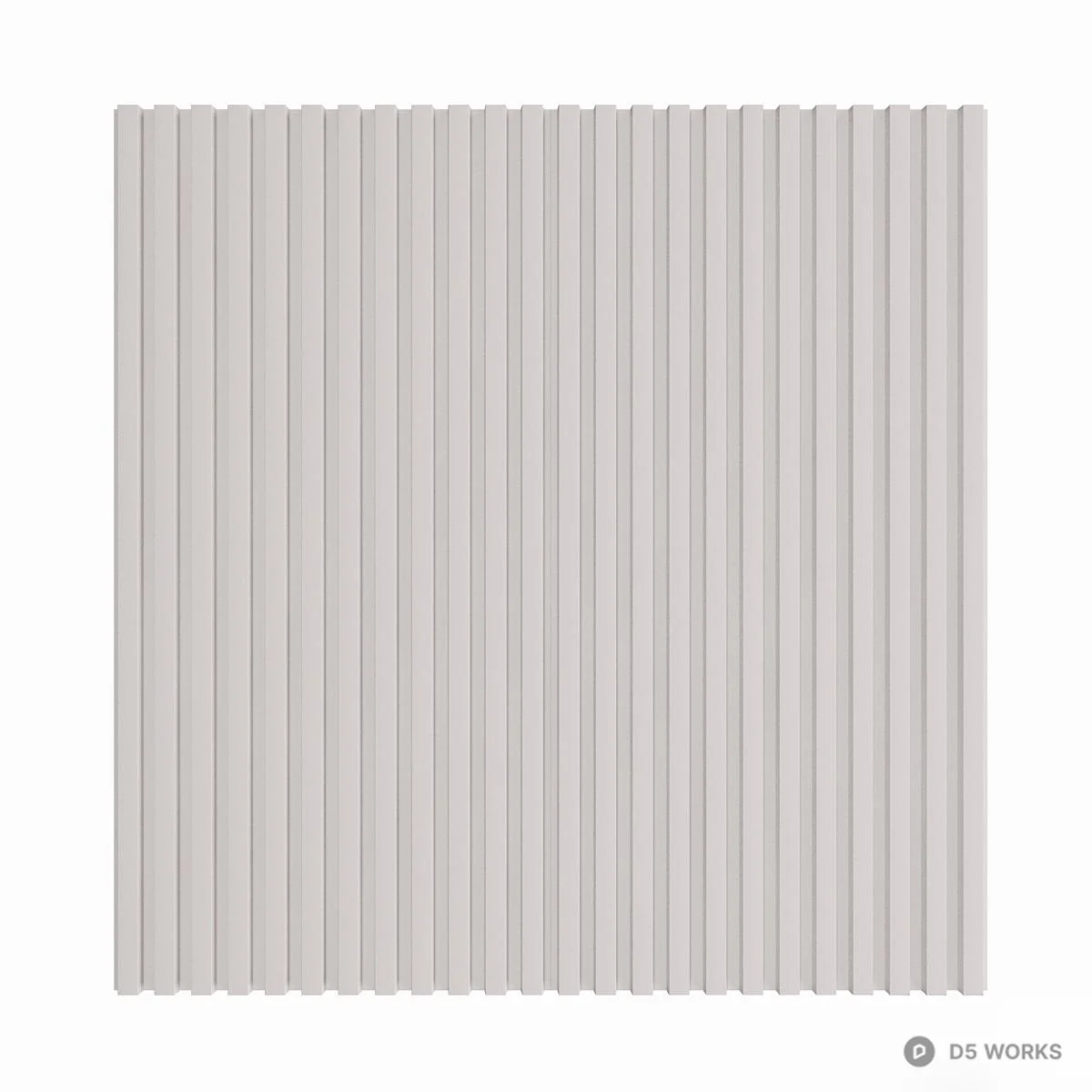 Vertical Groove Wall Panel 3d model thumbnail 3