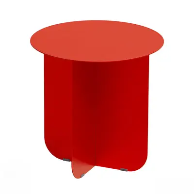 Bold Red Minimalist Side Table 3d model