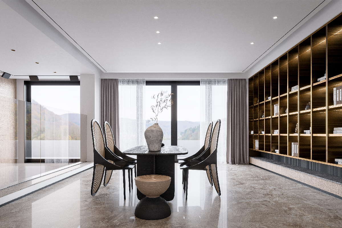 Modern Dining Table & Chairs Set