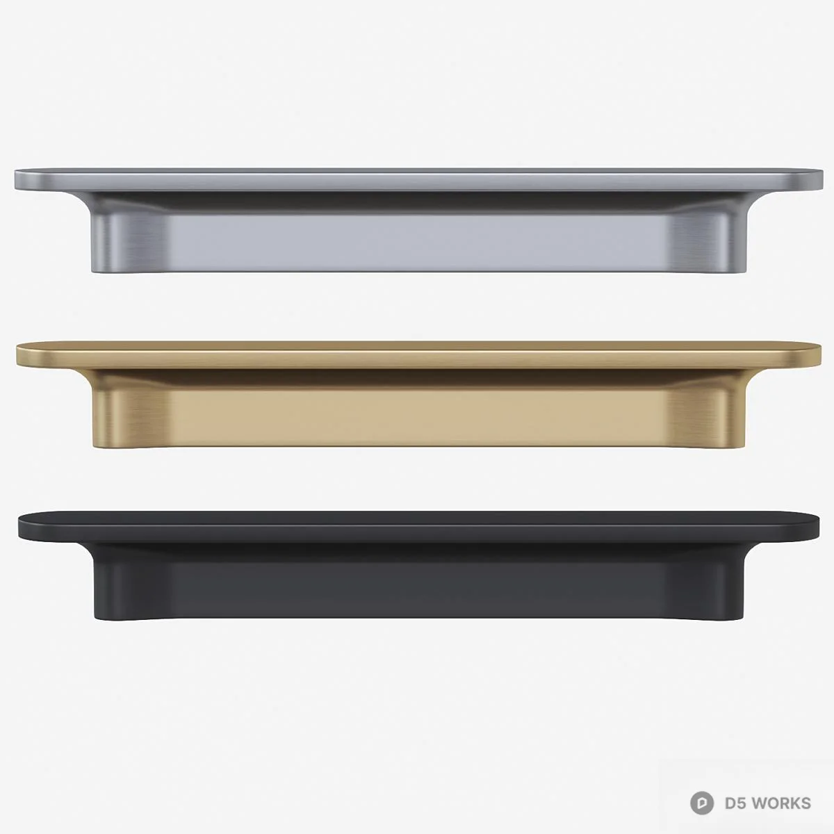 Minimalist Brass Wall Lamp 3d model thumbnail 2