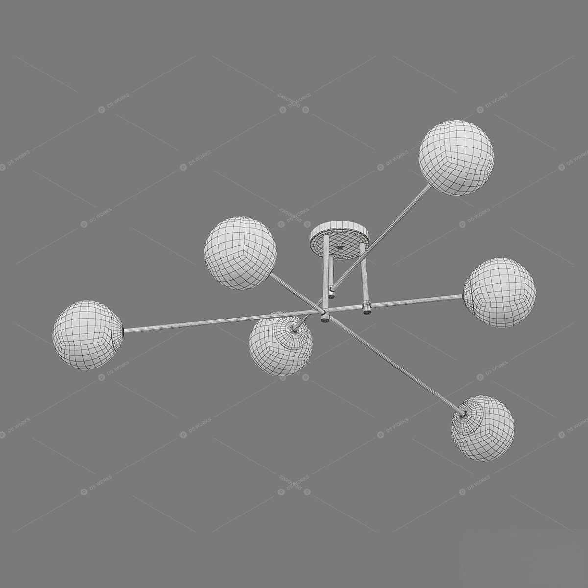 Flush Mount Lights 3D Models 5