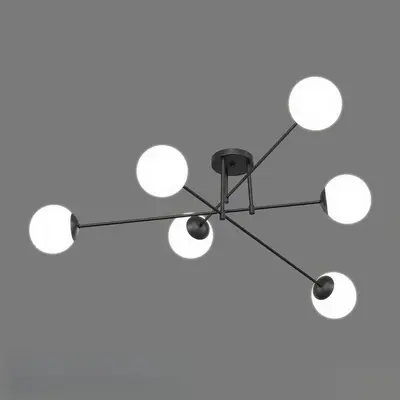 Modern Flush Mount Light 3d model