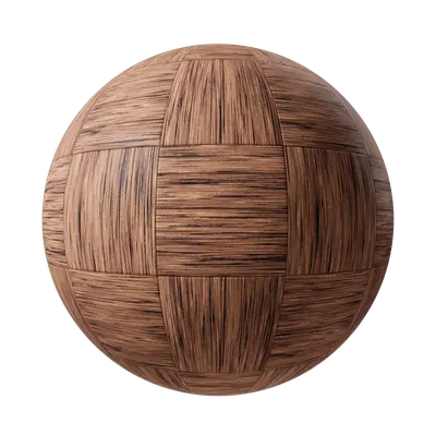 Brown patterned wooden floor