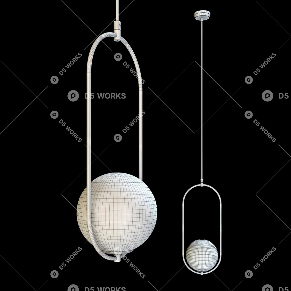 Pendant Light 3d model thumbnail 2