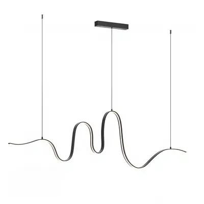 Wavy Linear Pendant Light 3d model