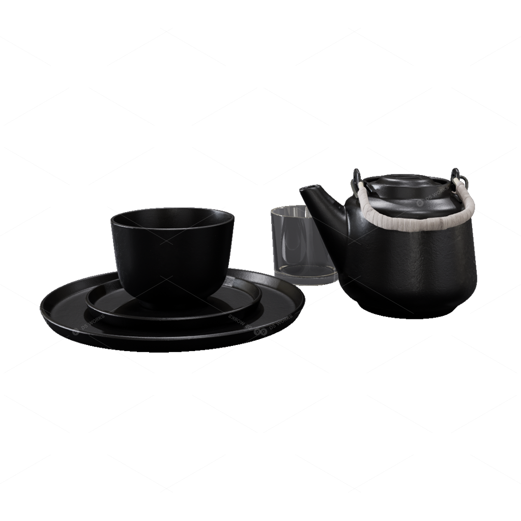 Tea Sets 3D Models