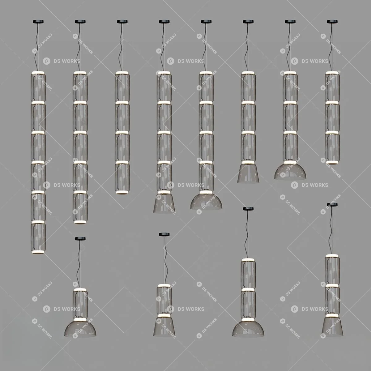 Pendant Light 3d model thumbnail 3
