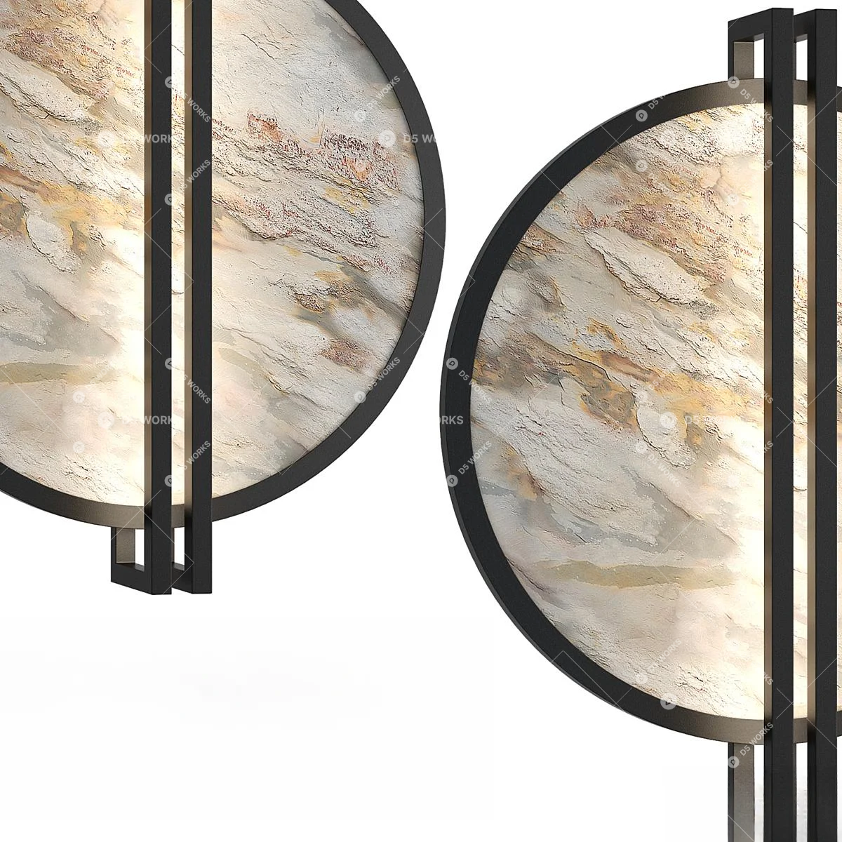 Chinese Wall Lamp 3d model thumbnail 4