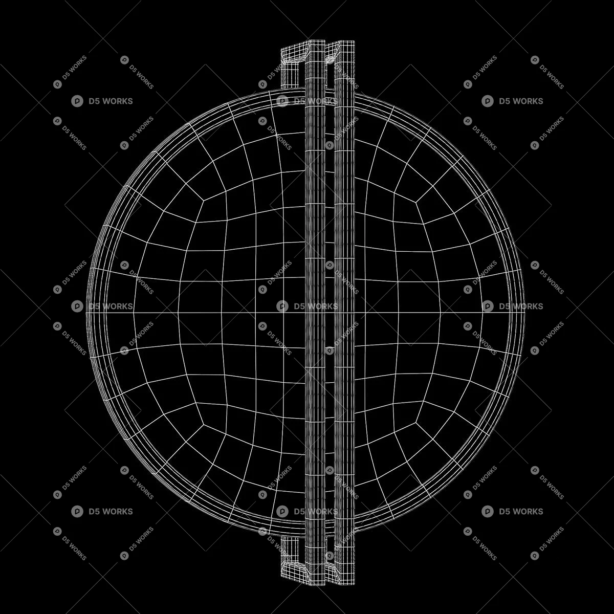 Chinese Wall Lamp 3d model thumbnail 3