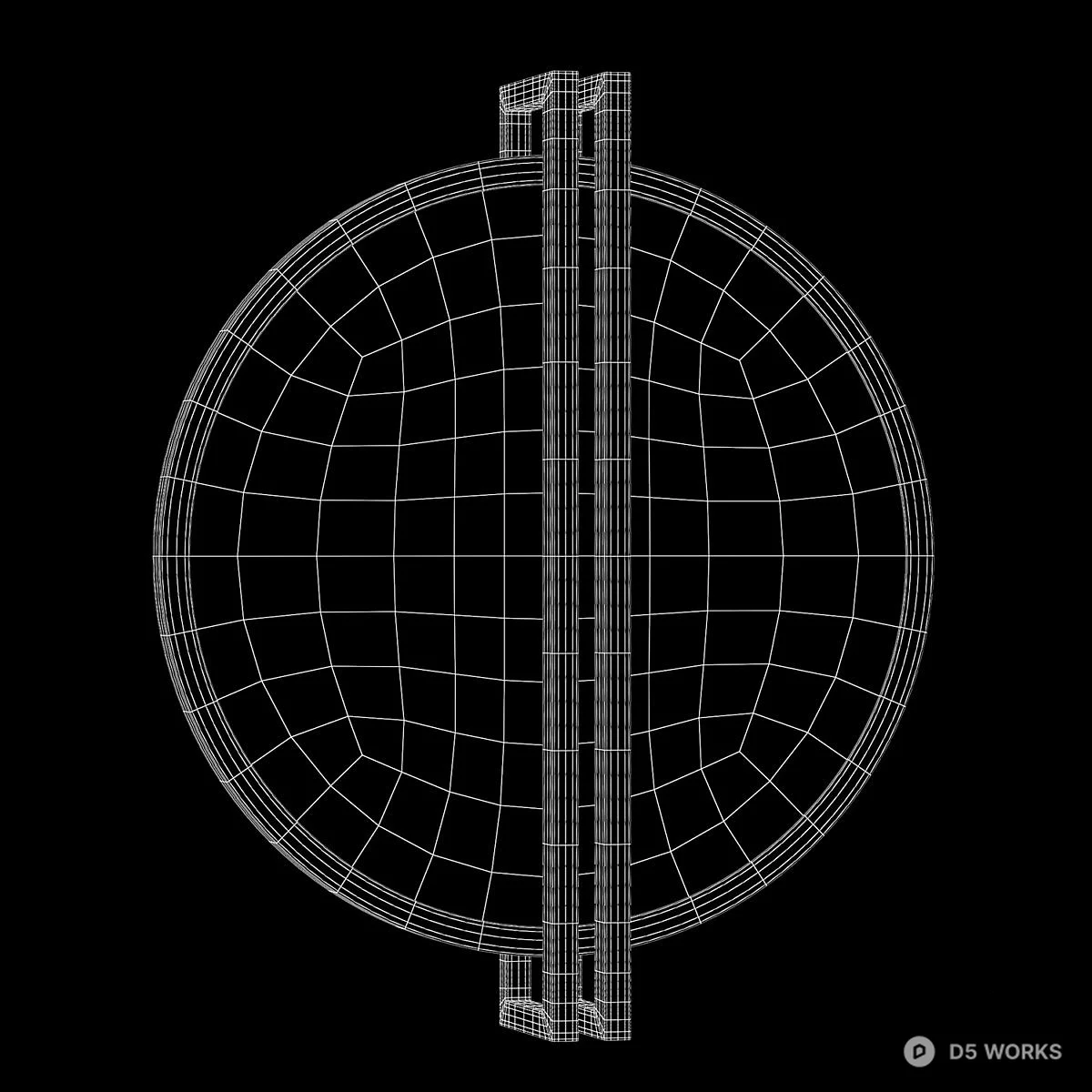 Marble Texture Wall Sconce 3d model thumbnail 3