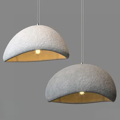 Textured Dome Pendant Light 3d model