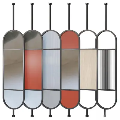 Modern Oval Frame Partition 3d model