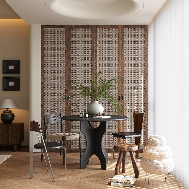 Mid-Century Modern Wabi-Sabi Balcony (Home)