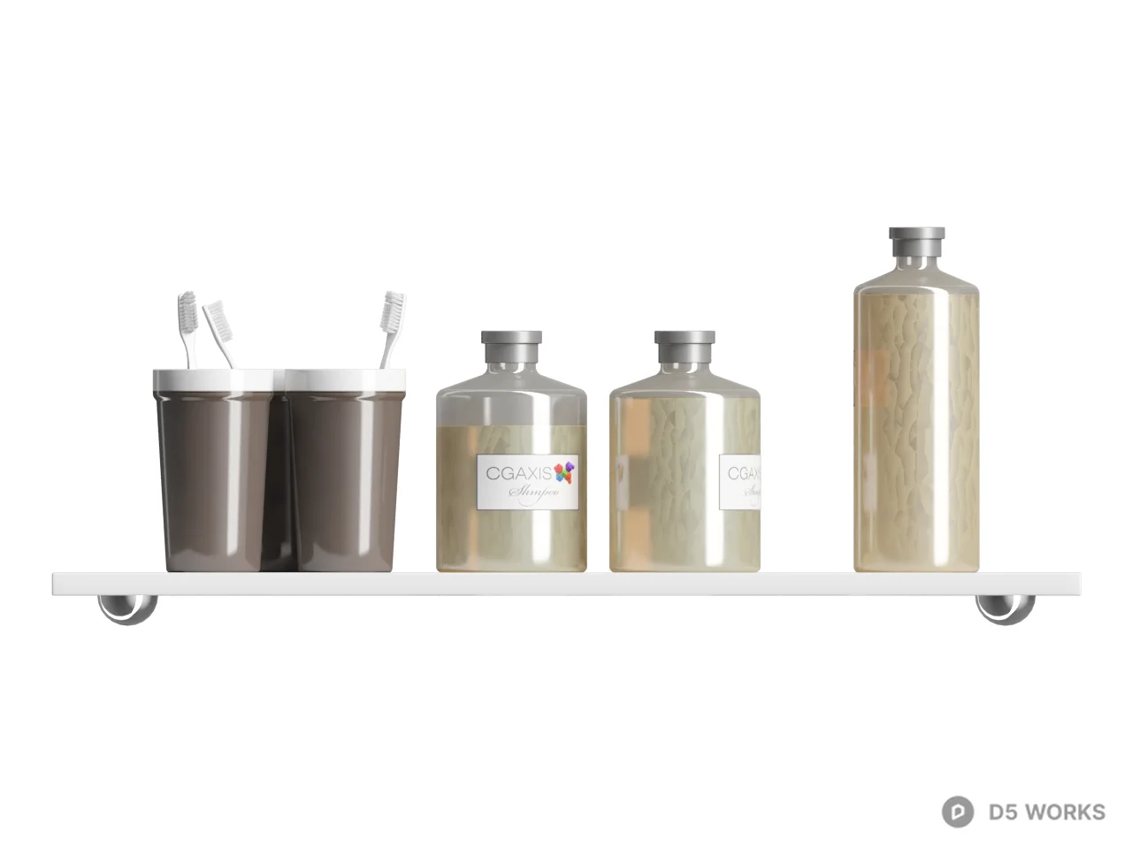 Minimalist Bath Set 3d model thumbnail 2