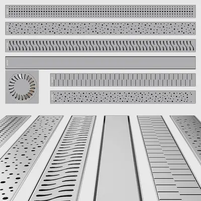 Stainless Steel Floor Drain Grates 3d model