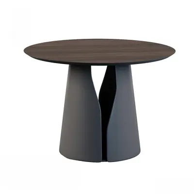 Sleek Split Base Dining Table 3d model