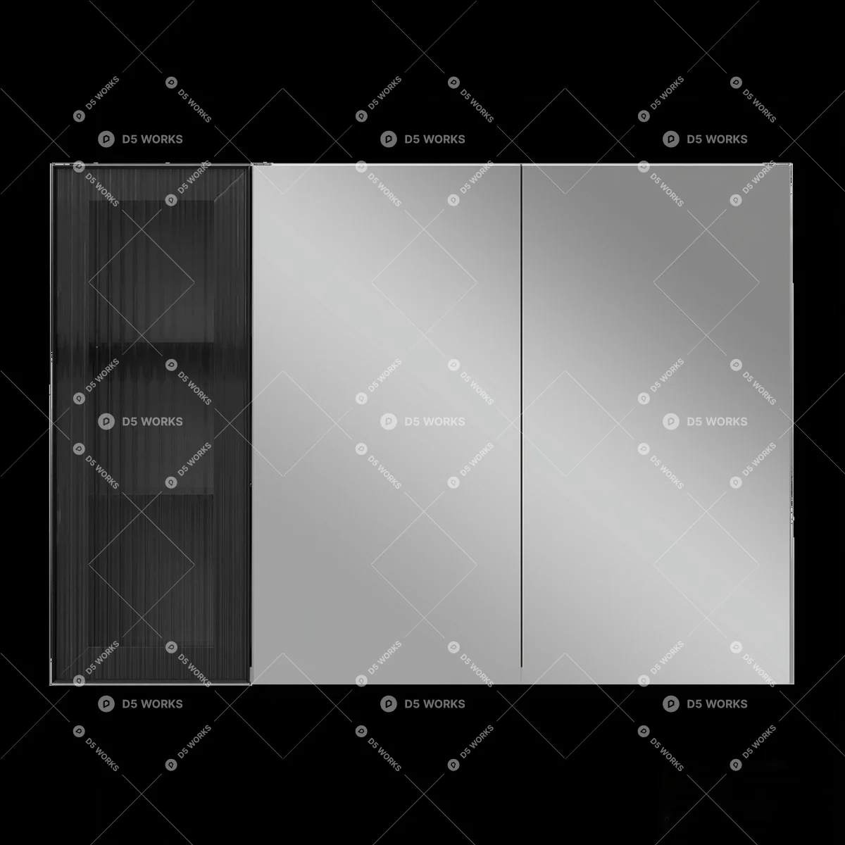 Modern Wardrobe 3d model thumbnail 2