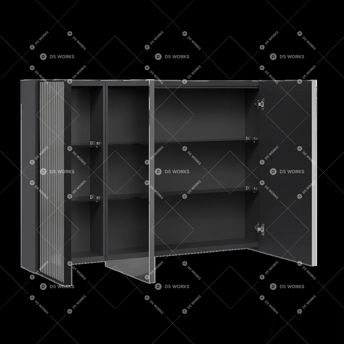 Modern Wardrobe 3d model thumbnail 3