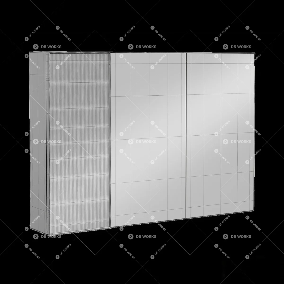 Modern Wardrobe 3d model thumbnail 4