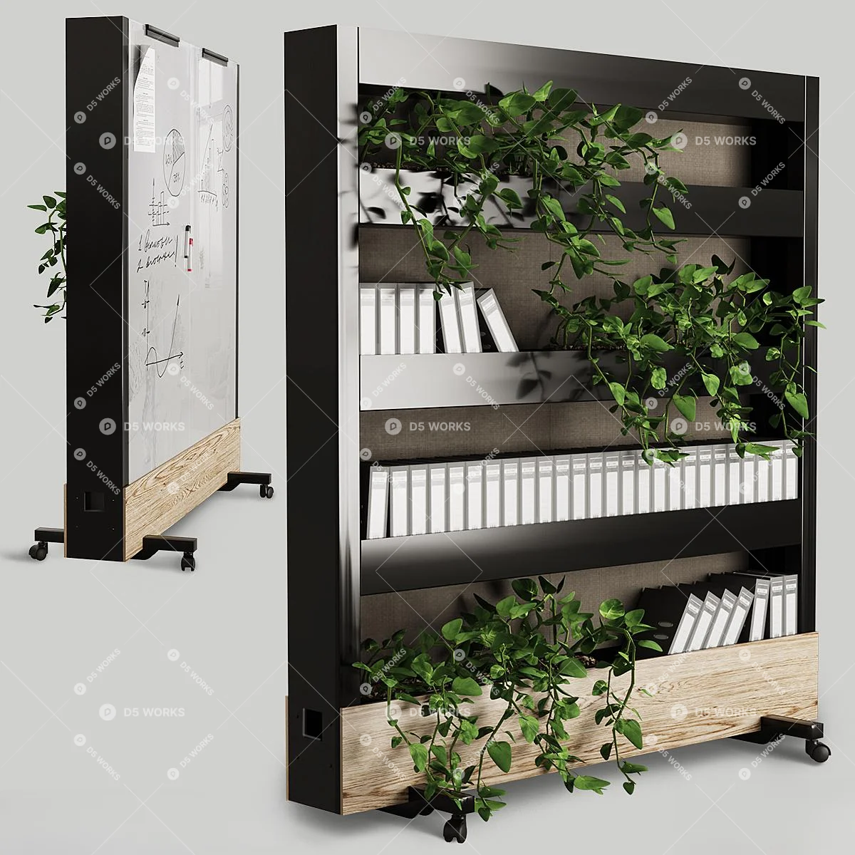 Scandinavian TV Cabinet 3d model thumbnail 3