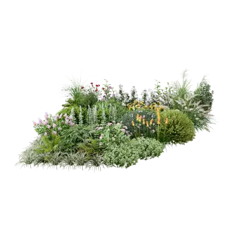 Flower Bed Combo 10 3d model