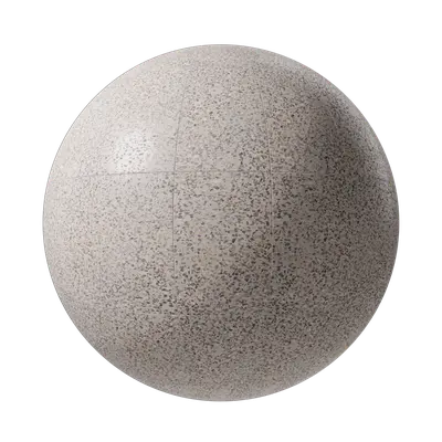 Light-colored terrazzo floor tile