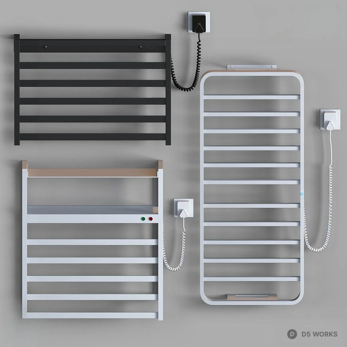 Heated Towel Rack 3d model - Image 1