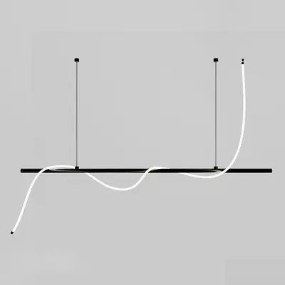 Minimalist Linear Suspension Light 3d model