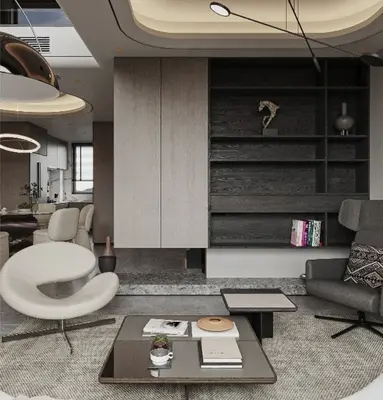 Modern Living & Dining Room