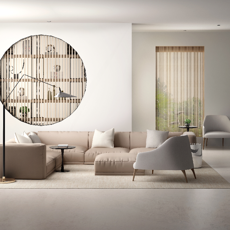 Modern Sofa & Side Table Set