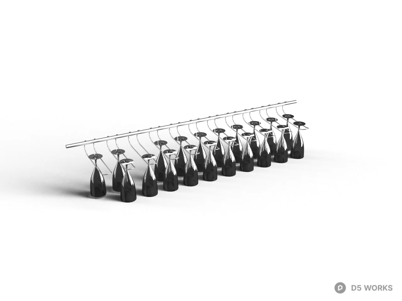 Cup & Mug Rack 3d model - Image 1