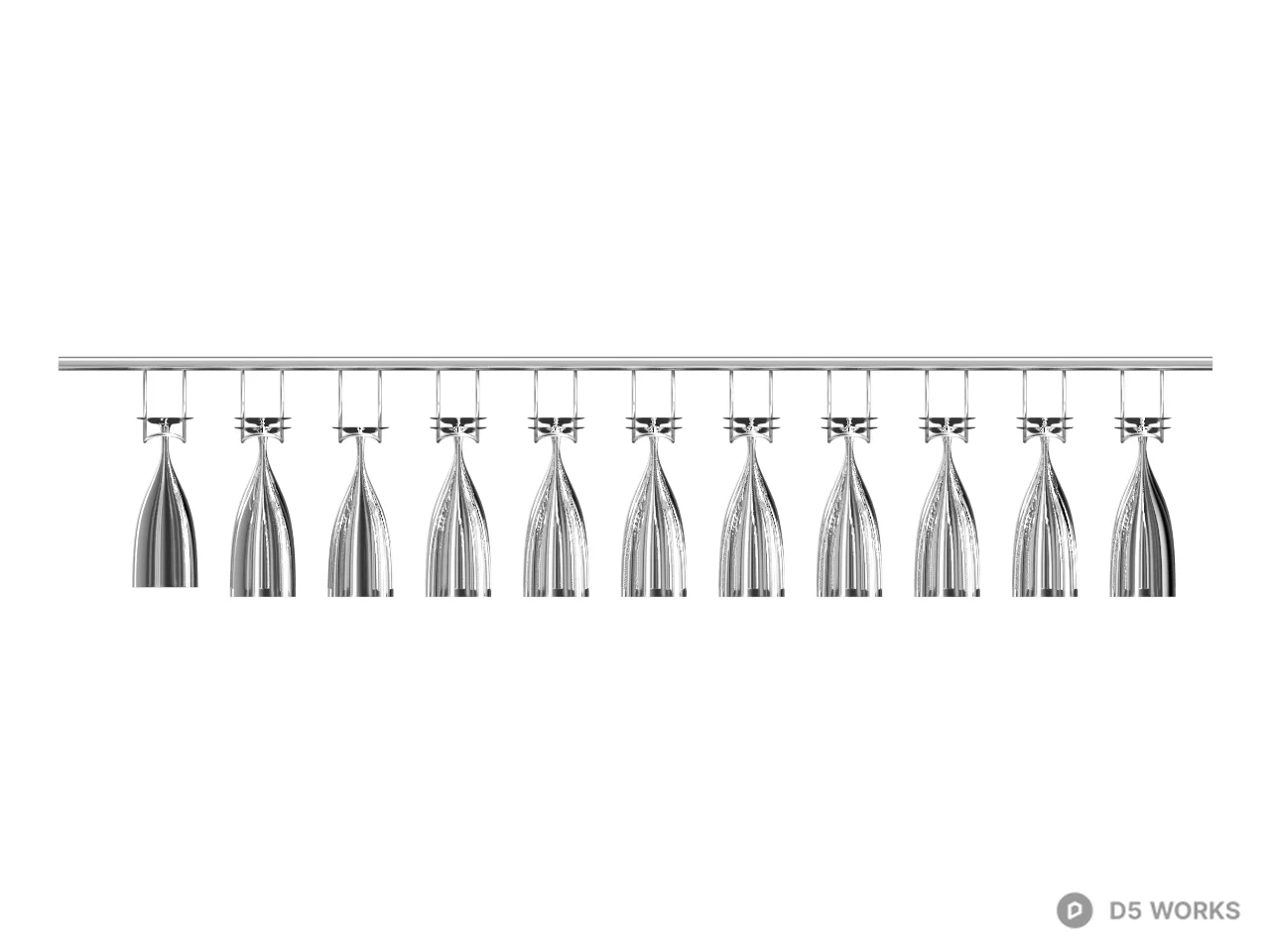 Cup & Mug Rack 3d model thumbnail 2