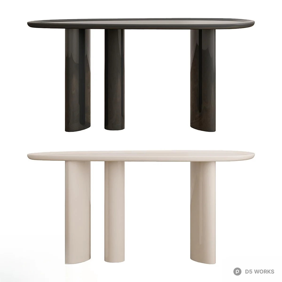 Mid Century Modern Side Table 3d model thumbnail 2