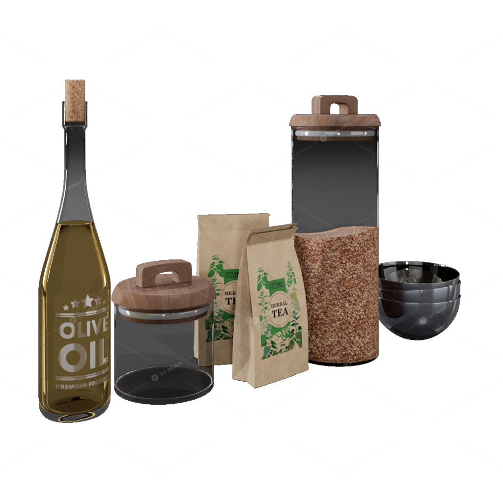 Condiments 3D Models