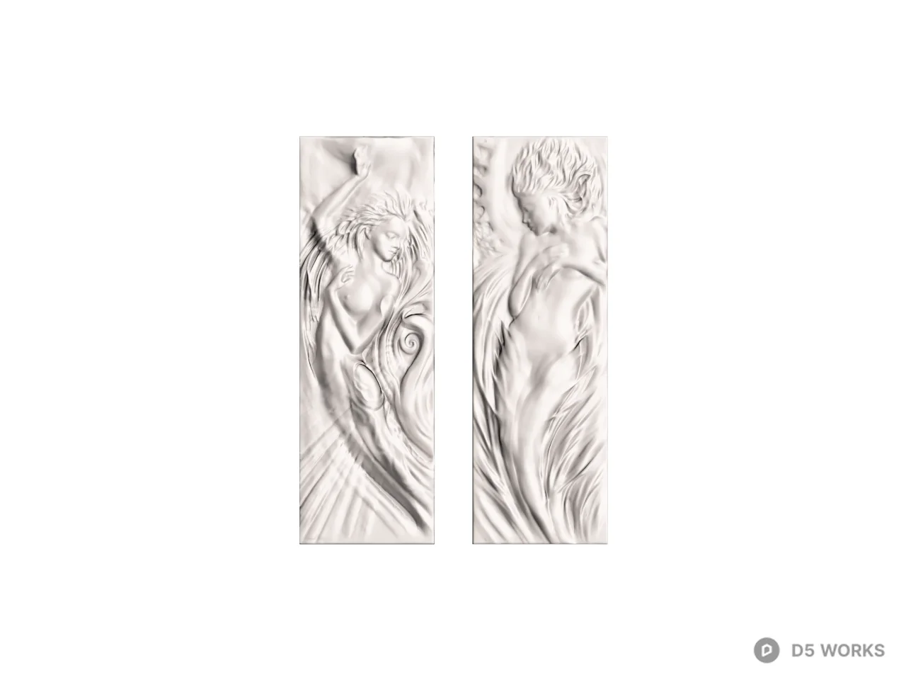 Ornate Relief Panel 3d model thumbnail 2