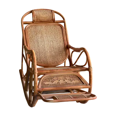 Wooden Rocking Chair 3d model