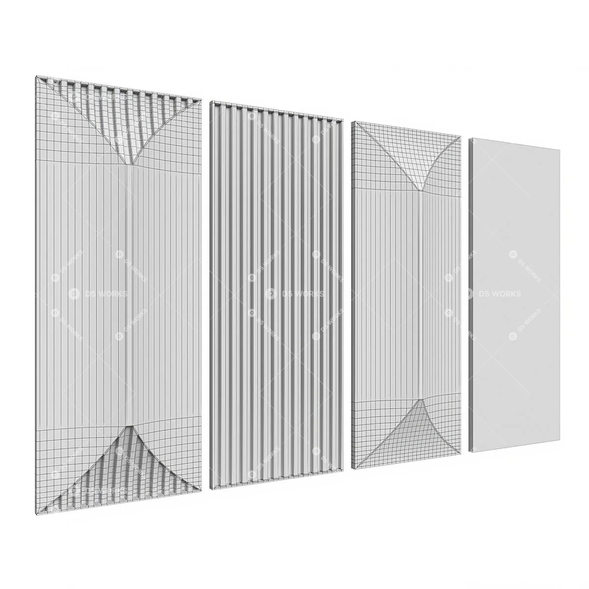 Wall Panel 3d model thumbnail 3