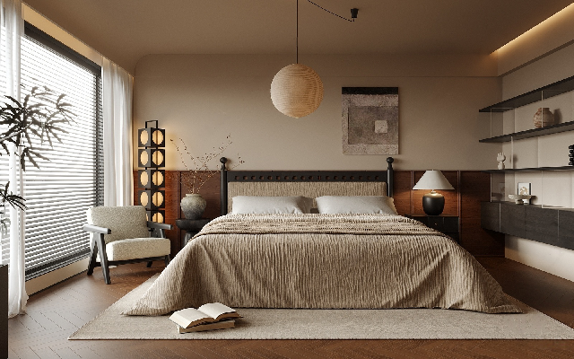 Mid-Century Modern Home Bedroom