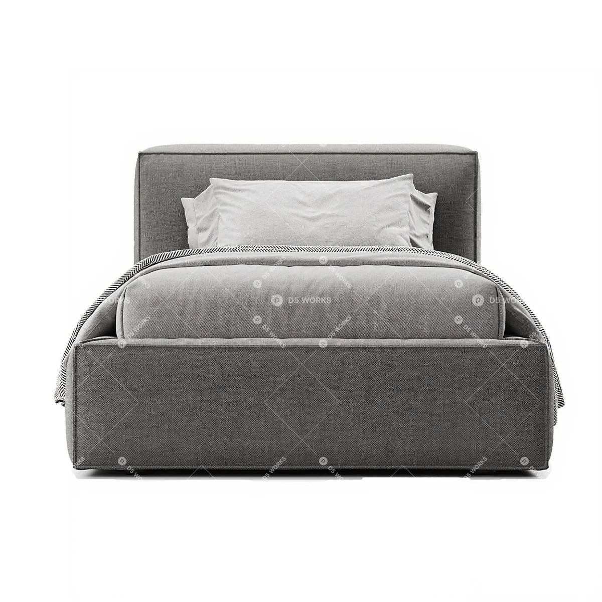 Single Bed 3d model thumbnail 4